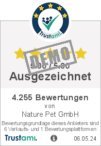 Trustami Vertrauenssiegel von Nature Pet GmbH